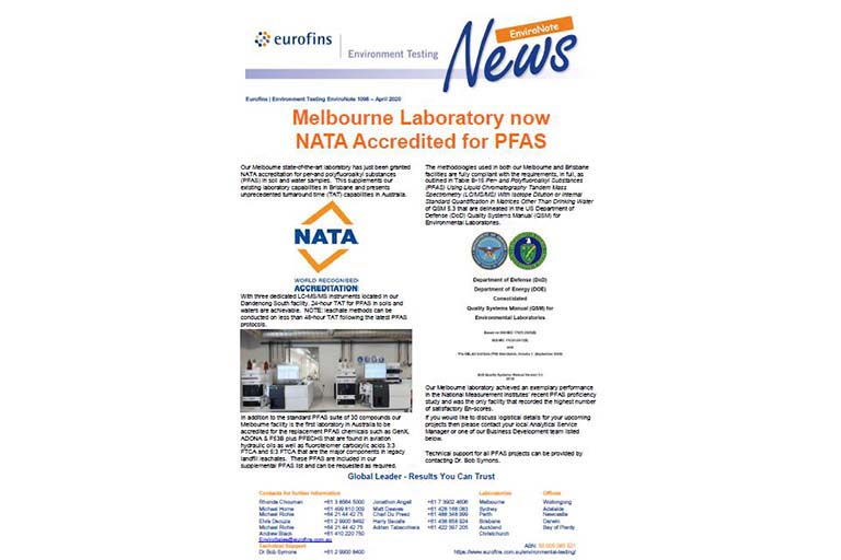 Melbourne PFAS Accreditation