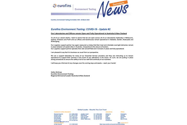 COVID-19 - Update #2